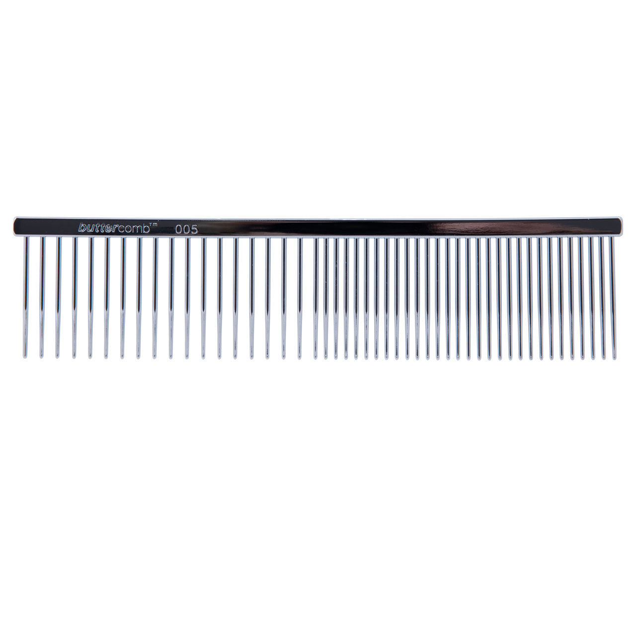 #005 Fine/Coarse Long Tooth Buttercomb - Back View